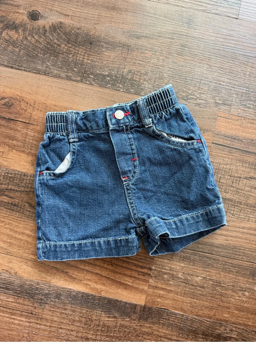 Vintage OshKosh Denim Shorts with Star Embroidery